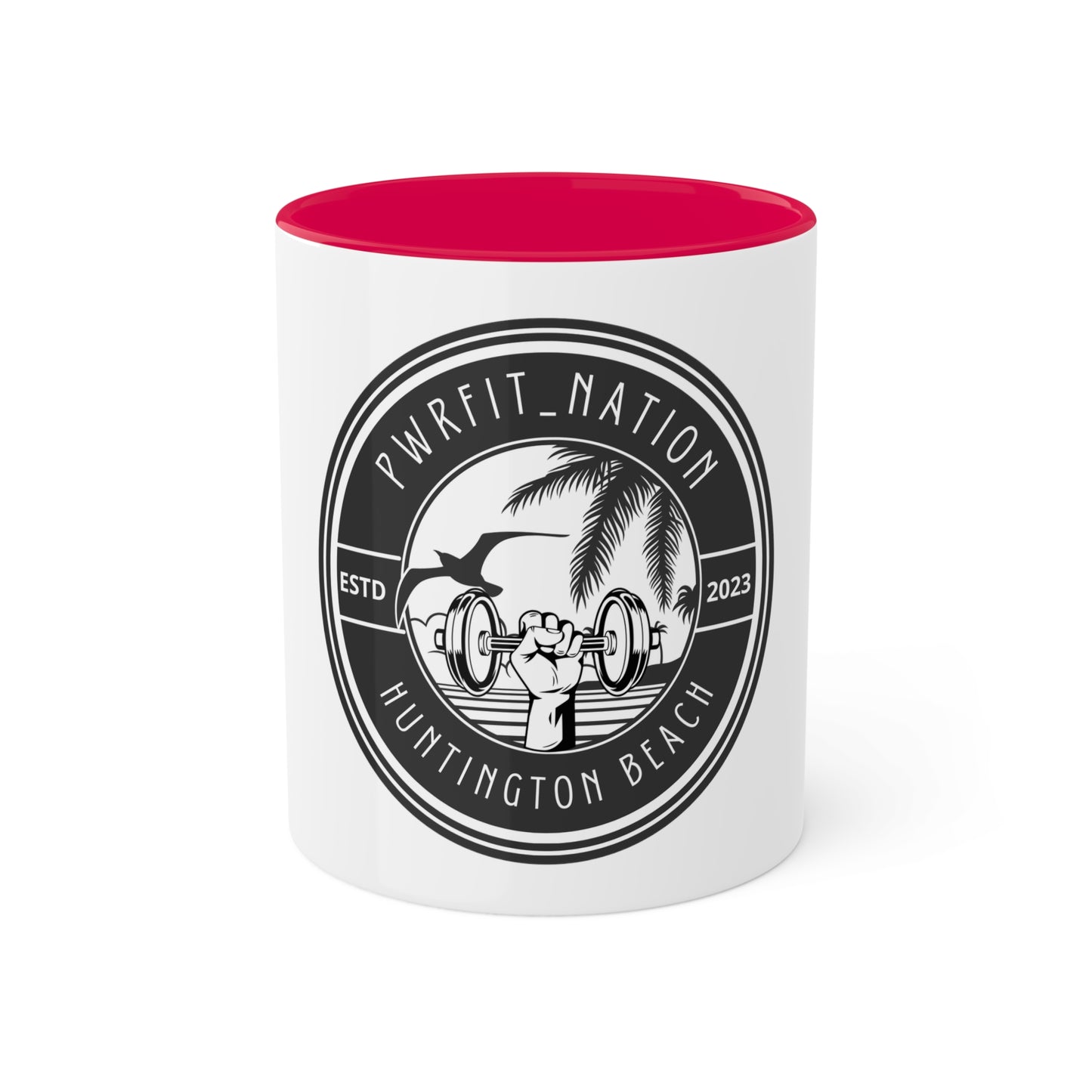 PWRFIT-NATION Colorful Mugs, 11oz